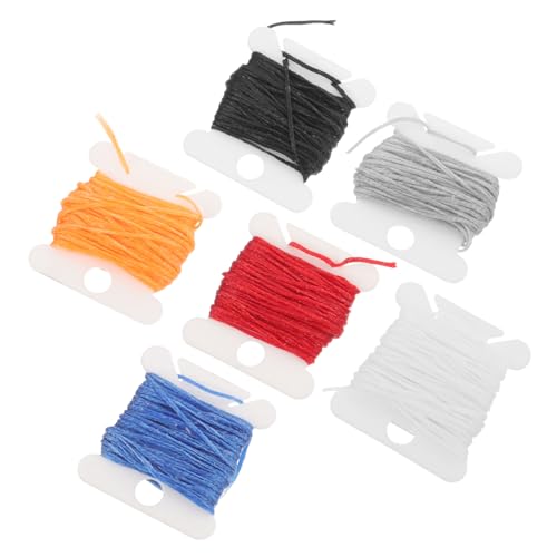 DIYEAH 1 Satz Wachsdrahtstreifenbrett Gewachstes Garn Zum Nähen Dicker Faden Wachsfaden Bastelzubehör Stickgarn Wachskordel Bastelwachsfaden Schwere Polsterfäden Polyester 6Rollen DIYEAH 1 Satz Wachsdrahtstreifenbrett Gewachstes Garn Zum Nähen Dicker Faden Wachsfaden Bastelzubehör Stickgarn Wachskordel Bastelwachsfaden Schwere Polsterfäden Polyester 6Rollen von DIYEAH