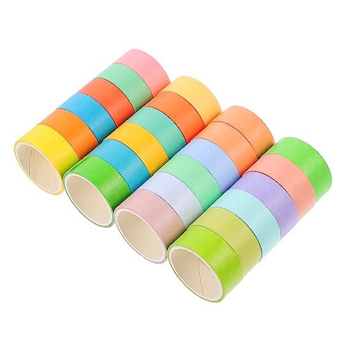 DIYEAH 1 Satz Washi Tape Bunte Macaron Farben Für Diy Dekoration Scrapbooking Und Handwerksprojekte Klebeband Für Kreative Bastelarbeiten 24rolls von DIYEAH