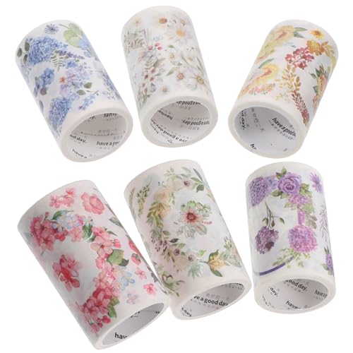DIYEAH 1 Satz Washi Tape Dekoratives Klebeband Verschiedenen Stilen Für Scrapbooking Diy Projekte Geschenkverpackungen Und Kreative Dekorationen Rolle 6rollen DIYEAH 1 Satz Washi Tape Dekoratives Klebeband Verschiedenen Stilen Für Scrapbooking Diy Projekte Geschenkverpackungen Und Kreative Dekorationen Rolle 6rollen von DIYEAH