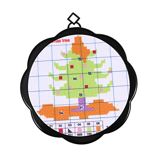 DIYEAH 1 Satz Weihnachtsbaum Kreuzstich Kreuzstich-übungsset Stickset Diy-stickzubehör Kreuzstichset Handwerkszeug Für Den Haushalt Baumwollfaden DIYEAH 1 Satz Weihnachtsbaum Kreuzstich Kreuzstich-übungsset Stickset Diy-stickzubehör Kreuzstichset Handwerkszeug Für Den Haushalt Baumwollfaden von DIYEAH