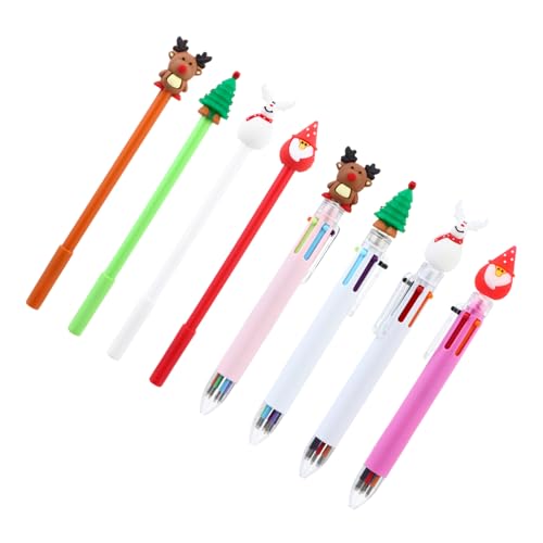 DIYEAH 1 Satz Weihnachtsgelstift Kugelschreiber Gelstifte Gel Pens Set Weihnachtsstifte Weihnachtsbriefpapier Festival-tintenstift Gelschreiber Im Weihnachtsdesign Plastik 8 Stück von DIYEAH