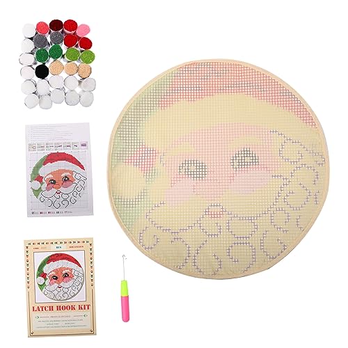 DIYEAH 1 Satz Weihnachtskissen selber machen Weihnachtskugeln Bausätze Girlande weihnachtsbasteln weihnachten basteln Häkelset für Weihnachten weihnachtsteppich bausatz selber machen von DIYEAH