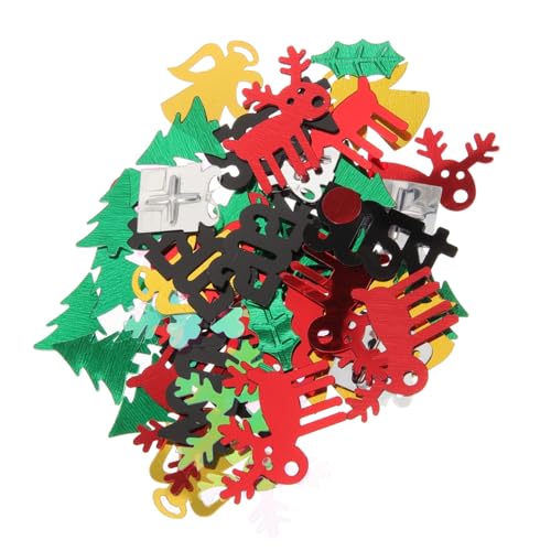 DIYEAH 1 Satz Weihnachtskonfetti Weihnachtsfeier Dekoration Für Lieferungen Aufdecken Danksagung Kernstück Streuungen Des Neuen Jahres Konfetti- Tisch Groovig Papier von DIYEAH
