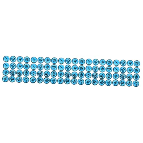 DIYEAH 1 Satz Zubehör Zur Schmuckherstellung Sternbild-schmuckaufnäher Flache Flecken Handwerk Cabochons Für Schmuckzubehör Sternbild-patches Aus Glas 100 Stück von DIYEAH