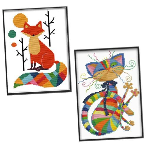 DIYEAH 1 Satz fuchs DIY stickerei Stickfaden Nähset Anlasser Stanznadel-Stickerei-Starter-Kits Kreuzstich-Set Bausatz werkzeug Stickpackungen für den Haushalt Kreuzstichmaterial Polyester DIYEAH 1 Satz fuchs DIY stickerei Stickfaden Nähset Anlasser Stanznadel-Stickerei-Starter-Kits Kreuzstich-Set Bausatz werkzeug Stickpackungen für den Haushalt Kreuzstichmaterial Polyester von DIYEAH