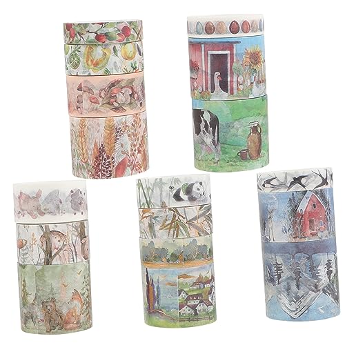 DIYEAH 1 Schachtel DIY Klebeband Junk-Journal-Zubehör Farbband Tagebuchband Scrapbooking Tape ästhetisch Washi-Tape süß Scrapbooking Washi Tape Aufkleber Colorful DIYEAH 1 Schachtel DIY Klebeband Junk-Journal-Zubehör Farbband Tagebuchband Scrapbooking Tape ästhetisch Washi-Tape süß Scrapbooking Washi Tape Aufkleber Colorful von DIYEAH