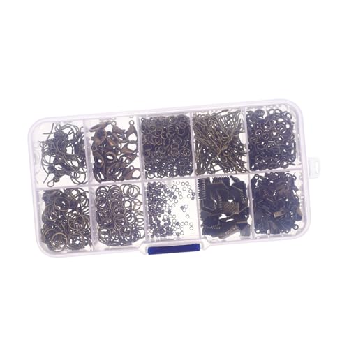 DIYEAH 1 Schachtel Diy Ohrringteile Ohrhaken Teiliges Set Ohrschmuck Zubehör für Schmuckherstellung und Basteln Stabile Metallqualität Ausreichend für Gemeinsames Basteln und von DIYEAH