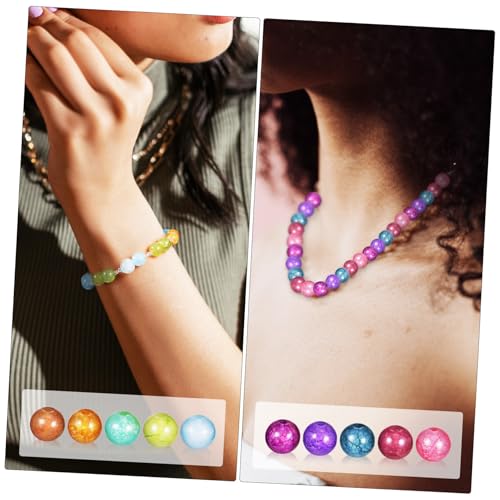 DIYEAH 1 Schachtel Glasperlen Crackle Glasperlen Bunte Bastelperlen für Schmuckherstellung DIY Halsketten Ohrringe Armbänder mit Aufbewahrungsbox und Bastelschnur DIYEAH 1 Schachtel Glasperlen Crackle Glasperlen Bunte Bastelperlen für Schmuckherstellung DIY Halsketten Ohrringe Armbänder mit Aufbewahrungsbox und Bastelschnur von DIYEAH