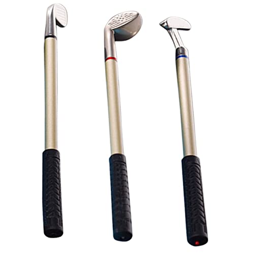 DIYEAH 1 Schachtel Golfschläger-Stift klein Ergonomisch Silberstift graviert Schreibwaren schreibtisch dekoration Schreibtischdekoration kugelschreiber Verein Stifte Zinklegierung von DIYEAH