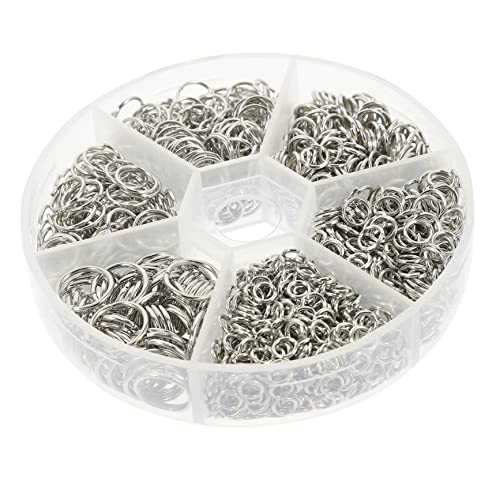 DIYEAH 1 Schachtel Offene Sprungringe Biegeringe für Schmuckherstellung DIY Zubehör für Armbänder und Schlüsselanhänger Hochwertigem für Reparatur und Kreative Projekte von DIYEAH