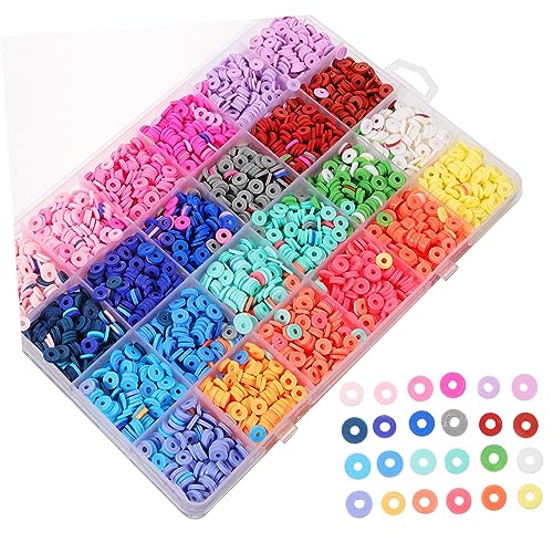 DIYEAH 1 Schachtel Set Polymer Clay Perlen Bunte Lose Diy Bastelperlen für Schmuckherstellung für Armbänder und Ohrringe Set von DIYEAH