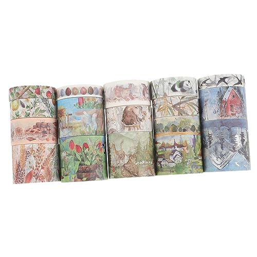 DIYEAH 1 Schachtel altes Washi-Tape Journaling Scrapbooking Tape retro Notizen klebrig dünn Vintage DIY Washi Tape Washi-Tape süß dekorative Klebebänder Aufkleber Colorful DIYEAH 1 Schachtel altes Washi-Tape Journaling Scrapbooking Tape retro Notizen klebrig dünn Vintage DIY Washi Tape Washi-Tape süß dekorative Klebebänder Aufkleber Colorful von DIYEAH