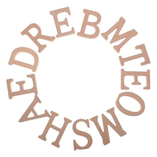 DIYEAH 1 Set „Best Dream Home“-Buchstabenschild – rustikale hölzerne Traumblockbuchstaben, dekorative freistehende Alphabetblöcke für Regal, Kaminsims von DIYEAH