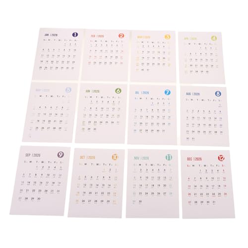 DIYEAH 1 Set Abzieh- Und Klebekalender 2026: 12-monats-kalender, Ganzjahreskalender, Selbstklebender Monatsplaner-aufkleber Für Büro, Schreibtisch, Wand, Kühlschrank, Diy-journaling DIYEAH 1 Set Abzieh- Und Klebekalender 2026: 12-monats-kalender, Ganzjahreskalender, Selbstklebender Monatsplaner-aufkleber Für Büro, Schreibtisch, Wand, Kühlschrank, Diy-journaling von DIYEAH