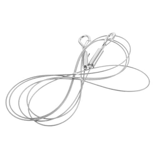 DIYEAH 1 Set Edelstahl-drahtseil Zum Aufhängen Für Bilderrahmen, Lichter, Pflanzen, Spiegel. Robustes, Verstellbares Kabel Für Die Innen- Und Außendekoration, 2 Meter von DIYEAH