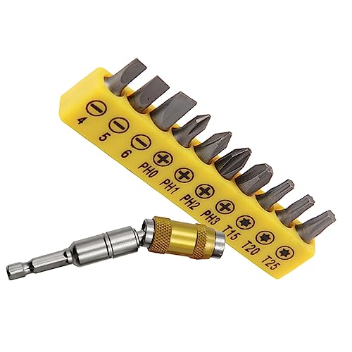 DIYEAH 1 Set Schaftadapter Bohrer Magnetbohrer Zubehör Bit Extender Flexible Bohrerverlängerung Bithalter Verlängerung Für Bohrmaschine Chrom Vanadium Stahl von DIYEAH