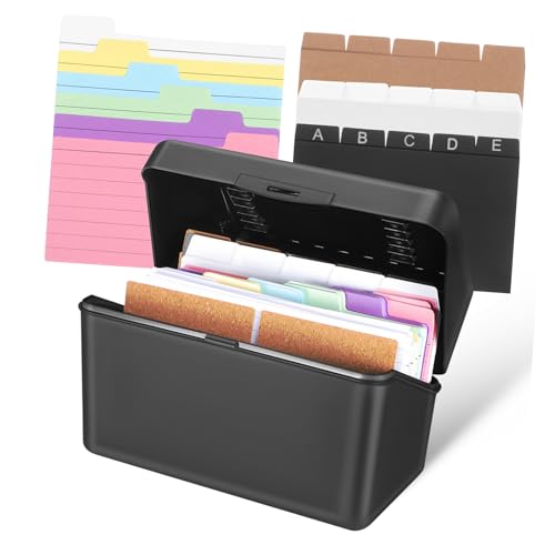 DIYEAH 1 Set Schreibtisch Aufbewahrungsbox Karteikarten Organizer Karteikartenordner Karteikarten Mit Ringen Farbige Karteikarten Wort Notizkarten Lern Karteikarten Kleine von DIYEAH