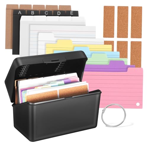 DIYEAH 1 Set Schreibtisch Aufbewahrungsbox Karteikarten Organizer Linierte Blöcke Notizkarten Zum Lernen Karteikartenhalter Karteikarten Organizer Karteikarten Etui Karteikarten von DIYEAH