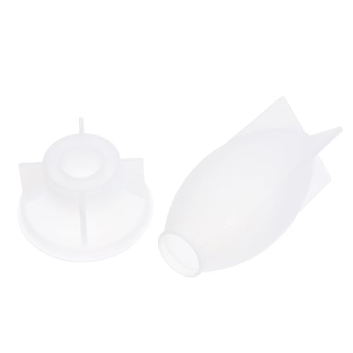 DIYEAH 1 Set Silikonharzform: DIY-Silikon-Glühbirnenform mit Sockel zum Gießen von Harz, Kerzenherstellung, Seifenhandwerk, Blumenprobe – Epoxidgussform von DIYEAH