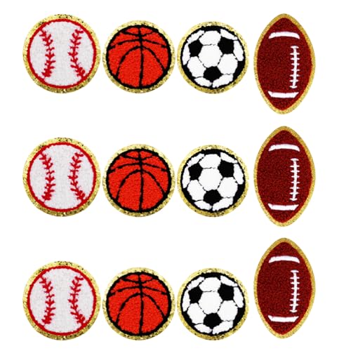 DIYEAH 1 Set Sportball-Aufnäher zum Aufbügeln: Gestickte Aufnäher zum Aufbügeln, Baseball, Basketball, Fußball, DIY, dekorative Applikationen für Kleidung, Rucksäcke, Schuhe und Hüte DIYEAH 1 Set Sportball-Aufnäher zum Aufbügeln: Gestickte Aufnäher zum Aufbügeln, Baseball, Basketball, Fußball, DIY, dekorative Applikationen für Kleidung, Rucksäcke, Schuhe und Hüte von DIYEAH
