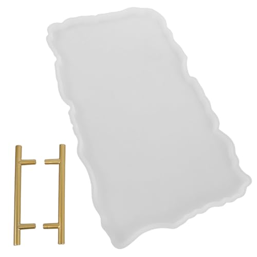 DIYEAH 1 Set große Tablett-Silikonform: Tablettform aus Epoxidharz mit Griffen, DIY zur Herstellung von Servierbrettern, Schmuckstücken, Tellern, Heimdekorationen DIYEAH 1 Set große Tablett-Silikonform: Tablettform aus Epoxidharz mit Griffen, DIY zur Herstellung von Servierbrettern, Schmuckstücken, Tellern, Heimdekorationen von DIYEAH