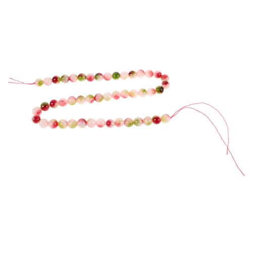 DIYEAH 1 Strang Wassermelonen-kristallperlen: 8 Mm Runde Lose Perlen Zur Schmuckherstellung, Diy-armbänder, Basteln von DIYEAH