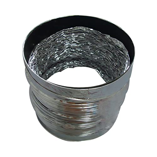 DIYEAH 1 Stück Aluminiumfolie Luftkanal Abluftventilator Luftleitungs-Entlüftungsschlauch Rohr Flexibler Auspuffkanalschlauch Entlüftungsschlauch der Klimaanlage Silver von DIYEAH