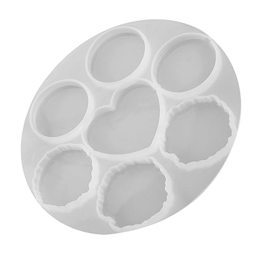 DIYEAH 1 Stück Silikonform für Handyhalterung Diy Epoxidharz Gießform für Handygriffe Unregelmäßige Große Runde Marmor Design für Bastelprojekte Nutzung von DIYEAH