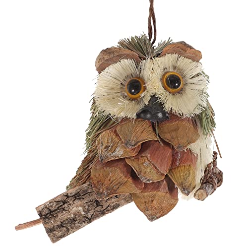 DIYEAH 1 Stück Woven Owl Pendant Handgefertigte Deko Eule Stroh für Weihnachts und Festtagsdekoration Vielseitig Einsetzbar für Zuhause Büro und DIYEAH 1 Stück Woven Owl Pendant Handgefertigte Deko Eule Stroh für Weihnachts und Festtagsdekoration Vielseitig Einsetzbar für Zuhause Büro und von DIYEAH