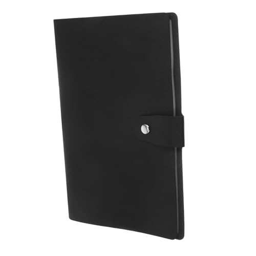 DIYEAH 1 praktisches Rechnungsalbum Organisatoren Desktop-Datei-Fall Ordneraufbewahrung dokumentenmappe schulordner Rechnungsmappen aktenordner Büroordner Geschäfts Scheckheft PVC Black von DIYEAH