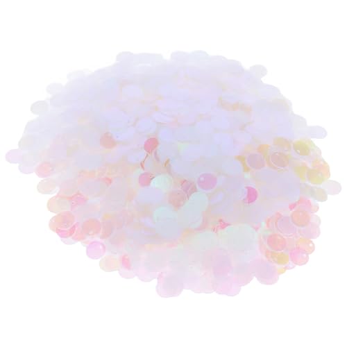 DIYEAH 1 runde pailletten schmuckherstellung stoffe Dekorative Pailletten Dekorationsmaterial Basteln mit Pailletten große Pailletten Pailletten-Pailletten PVC Transparent von DIYEAH