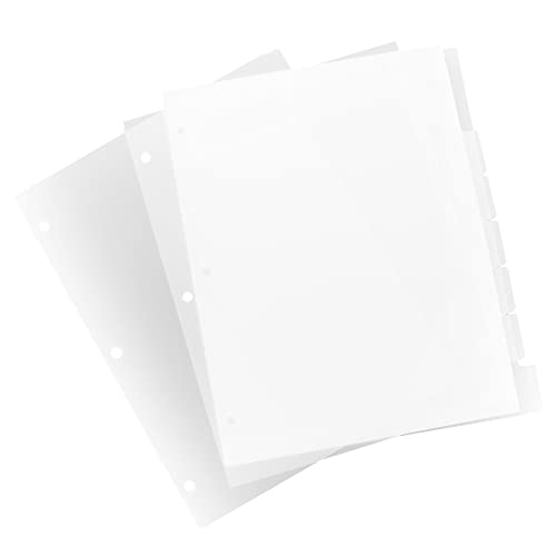 DIYEAH 1 separates Loseblattheft Notizbuch Binder Registerkarten trennstreifen für ordner Ringbuch Tab Trenner Das Notizbuch Ordnertrenner mit Laschen Trennwände für Hefter gefrostet pp DIYEAH 1 separates Loseblattheft Notizbuch Binder Registerkarten trennstreifen für ordner Ringbuch Tab Trenner Das Notizbuch Ordnertrenner mit Laschen Trennwände für Hefter gefrostet pp von DIYEAH