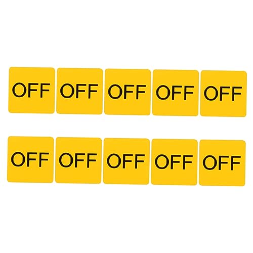 DIYEAH 10 Blatt Pvc-aufkleber Zubehör Wechseln Aufkleber Für Küchenetiketten Aufkleber Ab Vorsicht Aufkleber Nummernaufkleber Etiketten Aufkleber Mini-aufkleber Pvc Selbstklebend von DIYEAH