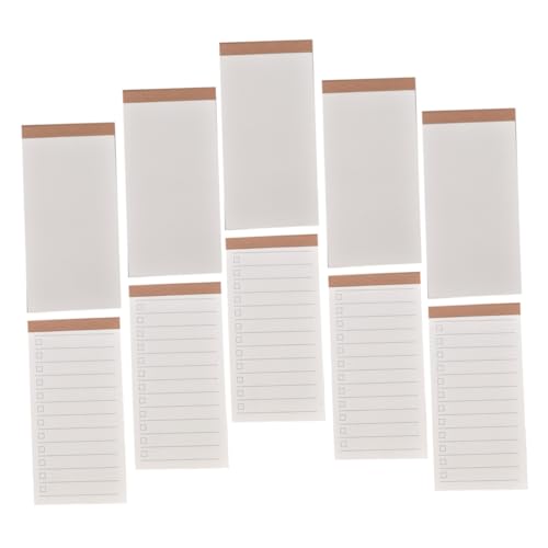 DIYEAH 10 Notizbuch Kleines Taschentagebuch Täglicher Planer Notizen Schreibwaren Memo -pads Planungsunterlagen Tagesplaner Notizblock Merkzettel Abreißen Weiß Papier von DIYEAH