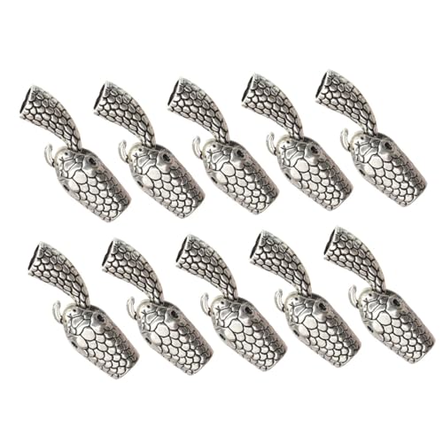 DIYEAH 10 Paare Schmuckverschlüsse Snake Head und Tail aus Legierung Knebelverschluss für DIY Schmuckherstellung Vintage Stil Geeignet für Armbänder Halsketten Eleganter Schmuckverbinder DIYEAH 10 Paare Schmuckverschlüsse Snake Head und Tail aus Legierung Knebelverschluss für DIY Schmuckherstellung Vintage Stil Geeignet für Armbänder Halsketten Eleganter Schmuckverbinder von DIYEAH