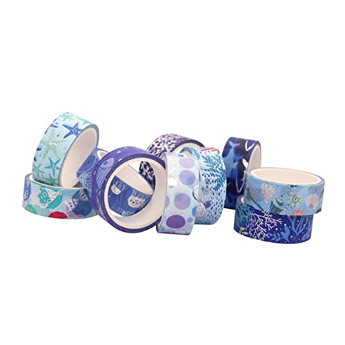 DIYEAH 10 Rollen Dekoratives Washi Tape im Stil Klebeband für Scrapbooking DIY Projekte und Feiertagsdekoration Frisches Design für Einladungen und Handbücher von DIYEAH