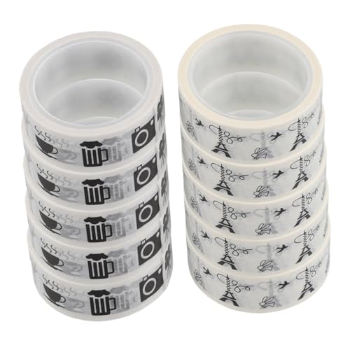 DIYEAH 10 Rollen Taschenband nautisches Washi-Tape Washi -Bänder Washi-Tape für Buch Washi Tape Scrapbook-Washi-Tape Vintage Washi Tape Japanisches Papier von DIYEAH