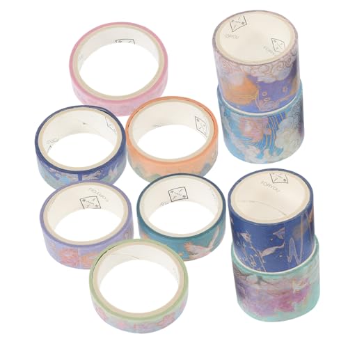 DIYEAH 10 Rollen Washi Tape Set mit Goldfolien Design Dekoratives Klebeband für Scrapbooking Diy Projekte Geschenkverpackung und Kreative Bastelarbeiten von DIYEAH