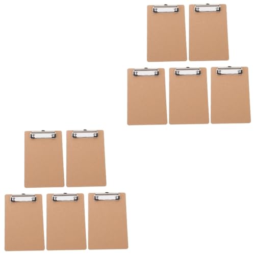 DIYEAH 10 Stck. Teiliges Mini-klemmbrett Schreibunterlage Vielseitiges Büro Dokumentenclip Board für Lehrer Büro Schule Praktisch und Tragbar von DIYEAH