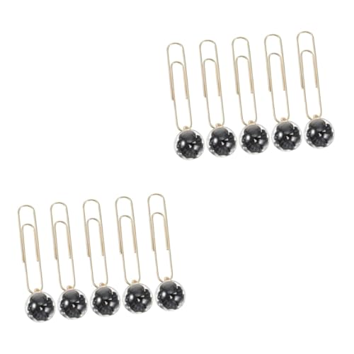 DIYEAH 10 Stck. Teiliges Niedliche Paper Clips Kreative Büroklammern aus Hochwertigem Material Starke Haftung ohne Papierschäden für Notizen Memo und Dokumentenhalter Schwarz DIYEAH 10 Stck. Teiliges Niedliche Paper Clips Kreative Büroklammern aus Hochwertigem Material Starke Haftung ohne Papierschäden für Notizen Memo und Dokumentenhalter Schwarz von DIYEAH