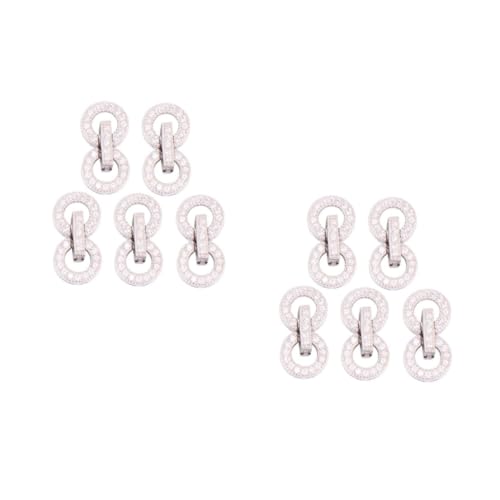 DIYEAH 10 Stck. Teiliges Sterling Silber Kettenverschlüsse für DIY Schmuckherstellung Feine Verarbeitung Geeignet für Halsketten und Armbänder Silberfarbene Schmuckverbinder DIYEAH 10 Stck. Teiliges Sterling Silber Kettenverschlüsse für DIY Schmuckherstellung Feine Verarbeitung Geeignet für Halsketten und Armbänder Silberfarbene Schmuckverbinder von DIYEAH