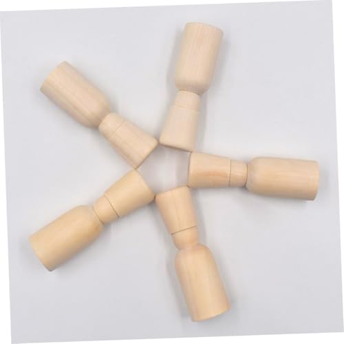 DIYEAH 10 Stk. Teiliges Naturfarbener Holzfiguren zum Bemalen Kinderfreundliche Peg Dolls aus Unbehandeltem Holz für DIY von Feinmotorik und Fantasievollem Spiel Vielseitige Wohnraumdeko DIYEAH 10 Stk. Teiliges Naturfarbener Holzfiguren zum Bemalen Kinderfreundliche Peg Dolls aus Unbehandeltem Holz für DIY von Feinmotorik und Fantasievollem Spiel Vielseitige Wohnraumdeko von DIYEAH