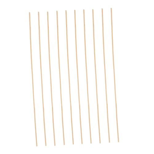 DIYEAH 10 Stück Bambusstäbe für Drachenbau Dünne Holzstäbe für Diy Drachen Leichte und Flexible Sticks für Kreative Bastelprojekte für Familienaktivitäten von DIYEAH