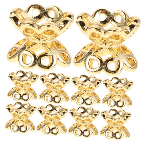 DIYEAH 10 Stück Bead Caps für Schmuckherstellung Doppelseitige Perlenkappen Spacer für Armbänder und für DIY Handwerksprojekte von DIYEAH