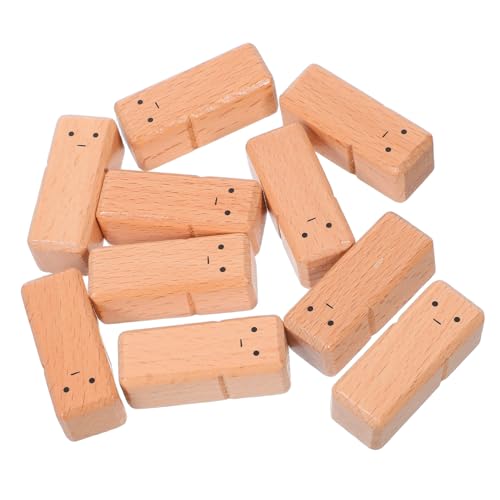 DIYEAH 10 Stück Beech-holz Puppenrohlinge Unbemalte zum Bemalen Robuste Kindersichere Holzpuppen für DIY Bastelprojekte Montessori Dekoration von DIYEAH