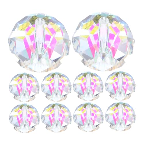 DIYEAH 10 Stück Bunte Kristallperlen Abstandsperlen basteln Perlen zur Herstellung von Armbändern Basteln Sie Abstandsperlen für Schmuck dekorative Perlen künstlicher Kristall DIYEAH 10 Stück Bunte Kristallperlen Abstandsperlen basteln Perlen zur Herstellung von Armbändern Basteln Sie Abstandsperlen für Schmuck dekorative Perlen künstlicher Kristall von DIYEAH