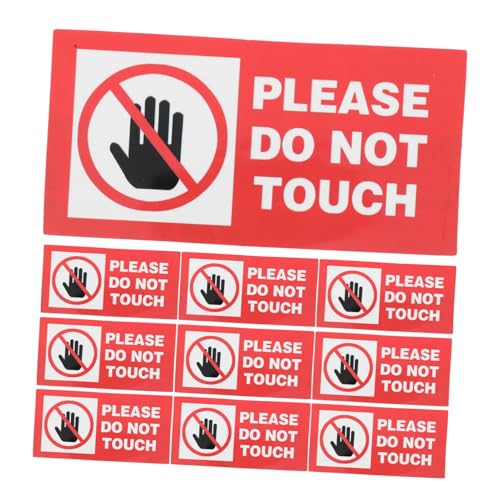DIYEAH 10 Stück Do Not Touch Aufkleber Selbstklebend Sicherheitswarnung für Türen Fenster und Maschinen Einfache Anwendung und Einhaltung Internationaler Standards DIYEAH 10 Stück Do Not Touch Aufkleber Selbstklebend Sicherheitswarnung für Türen Fenster und Maschinen Einfache Anwendung und Einhaltung Internationaler Standards von DIYEAH