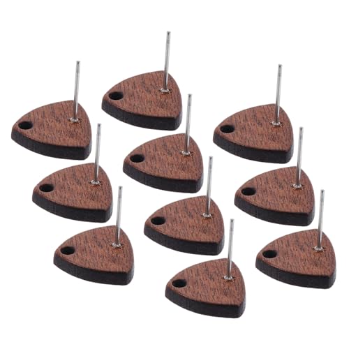 DIYEAH 10 Stück Dreieckige Holz Ohrstecker Leichte Diy Ohrringe für Schmuckherstellung Minimalistische Accessoires für Frauen und Mädchen von DIYEAH