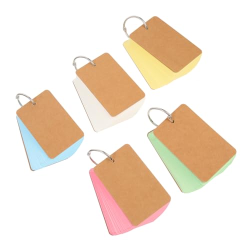 DIYEAH 10 Stück Englische Wortkarte leer Karten studieren Pads Memo -Pad Notizblock Papier extra dickes Kraftpapier von DIYEAH