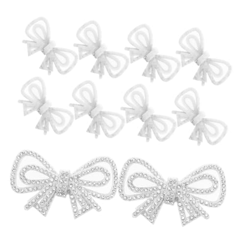 DIYEAH 10 Stück Fliege-Stoffaufnäher Kleiner Bowknot -Patch Bogenflecken Klebstoff Strass-Stickpatch Strass -Bowknot Applica Bug-Eisen-Patch Strassaufnäher für Schuhe Polyester Silber DIYEAH 10 Stück Fliege-Stoffaufnäher Kleiner Bowknot -Patch Bogenflecken Klebstoff Strass-Stickpatch Strass -Bowknot Applica Bug-Eisen-Patch Strassaufnäher für Schuhe Polyester Silber von DIYEAH